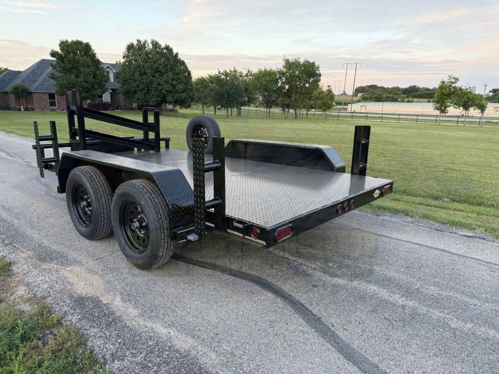 2026 TIGERTX 77" X 12' TANDEM AXLE WELDING TRAILER W/ SPARE 7,000 GVWR