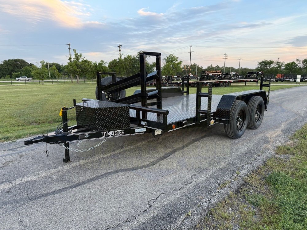 2026 TIGERTX 77" X 12' TANDEM AXLE WELDING TRAILER W/ SPARE 7,000 GVWR
