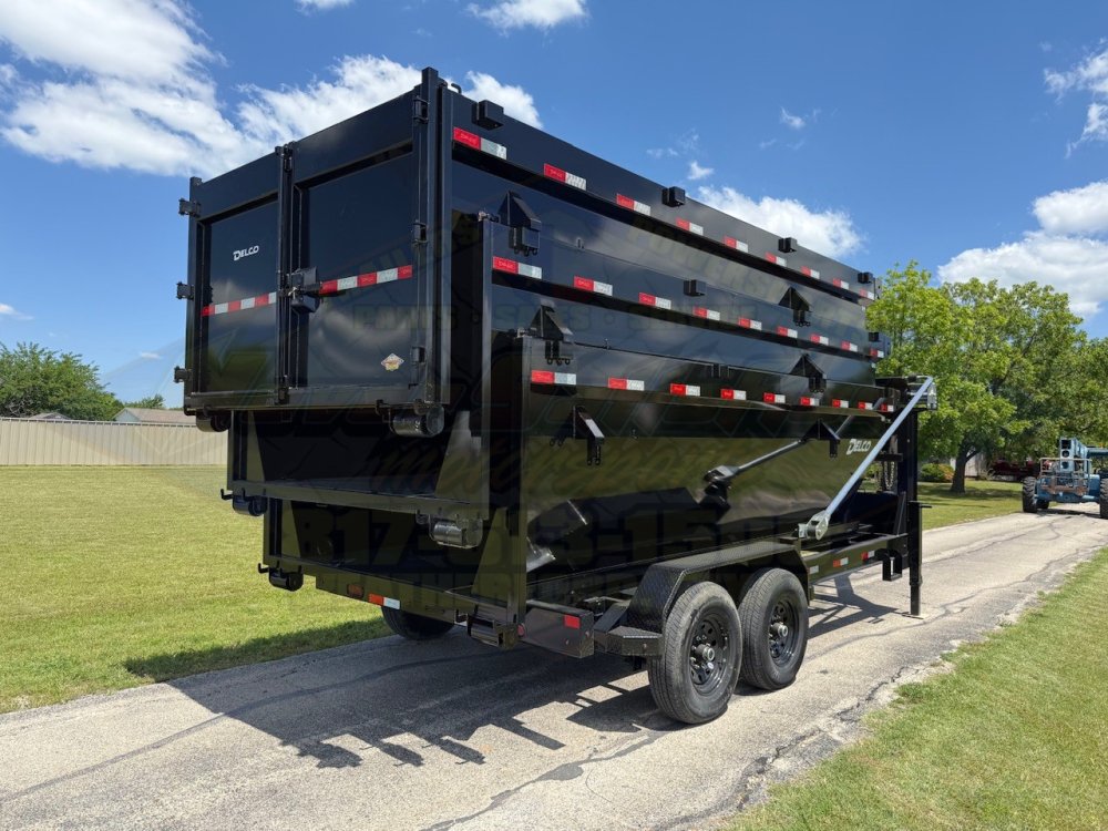2026 DELCO 16' x 83" ROLL-OFF DUMP TRAILER W/ 3 -(14CU.YD.)BINS 16,000 GVWR