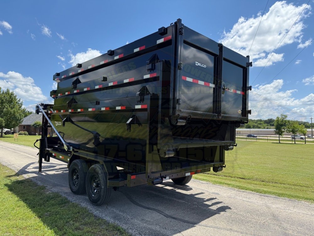 2026 DELCO 16' x 83" ROLL-OFF DUMP TRAILER W/ 3 -(14CU.YD.)BINS 16,000 GVWR