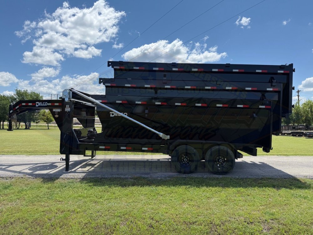 2026 DELCO 16' x 83" ROLL-OFF DUMP TRAILER W/ 3 -(14CU.YD.)BINS 16,000 GVWR