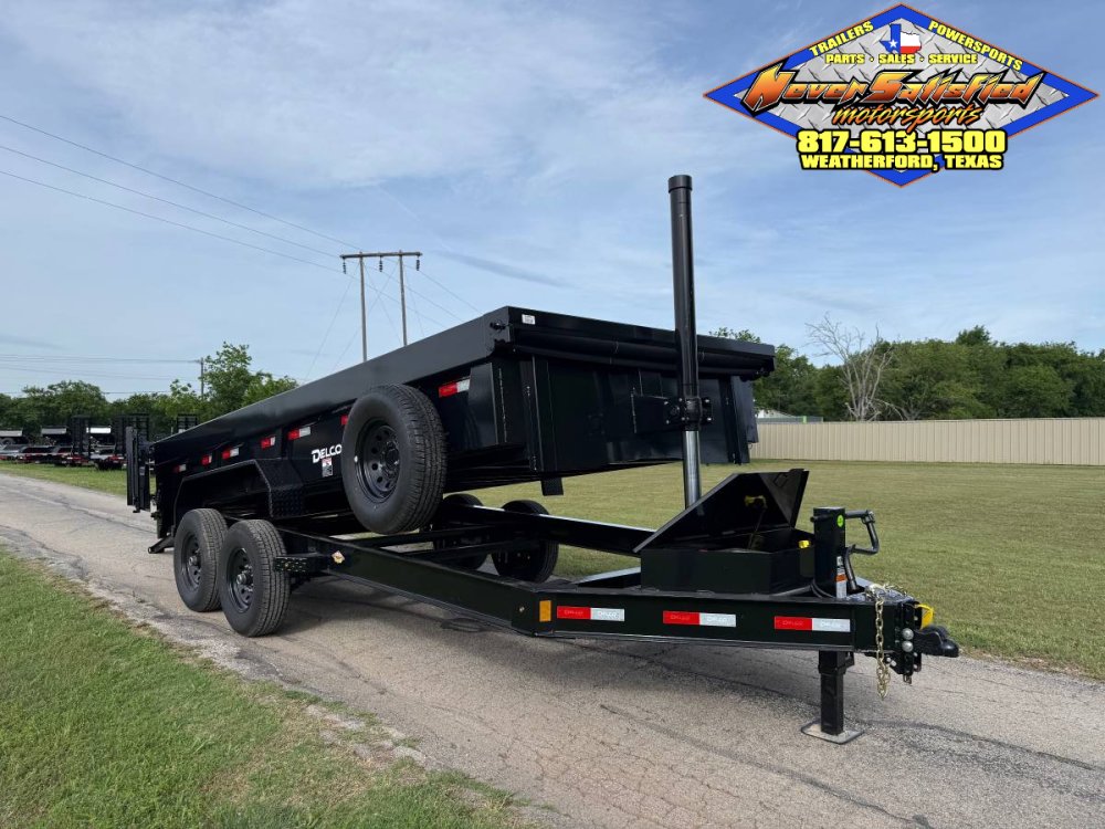 2026 DELCO JUGGERNAUT 83" X 16' TELESCOPIC DUMP TRAILER W/TARP, RAMPS, SPARE 14K-GVWR