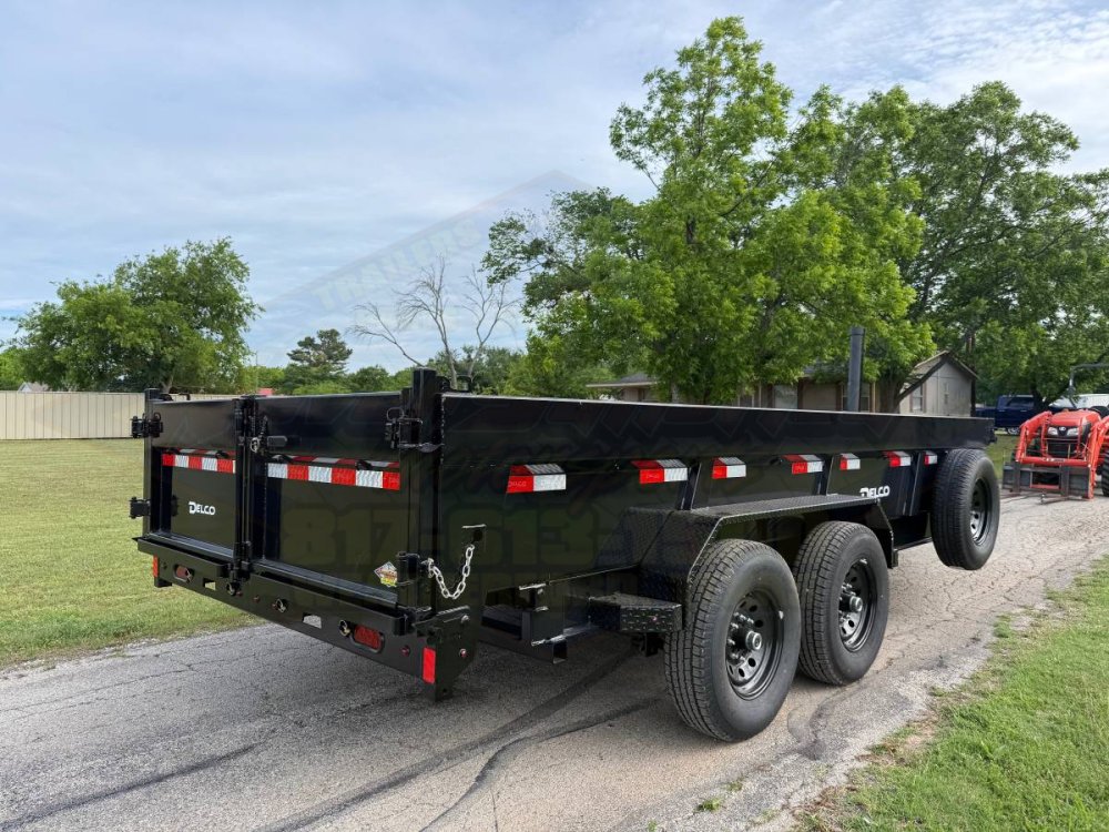 2026 DELCO JUGGERNAUT 83" X 16' TELESCOPIC DUMP TRAILER W/TARP, RAMPS, SPARE 14K-GVWR