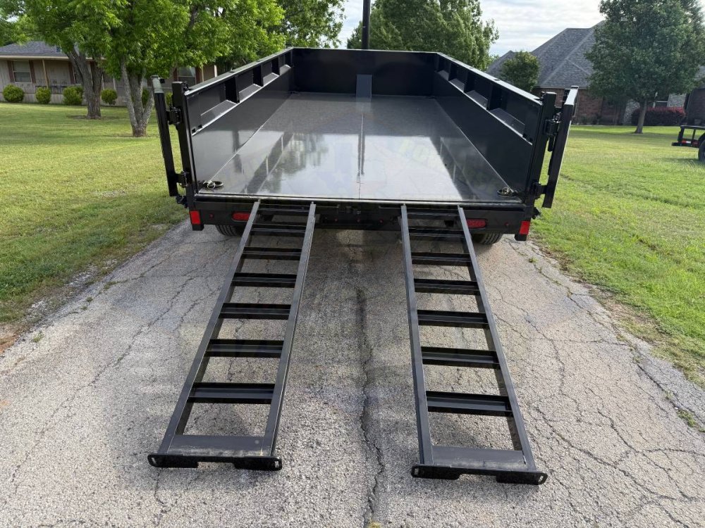 2026 DELCO JUGGERNAUT 83" X 16' TELESCOPIC DUMP TRAILER W/TARP, RAMPS, SPARE 14K-GVWR
