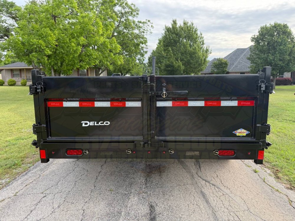 2026 DELCO JUGGERNAUT 83" X 16' TELESCOPIC DUMP TRAILER W/TARP, RAMPS, SPARE 14K-GVWR