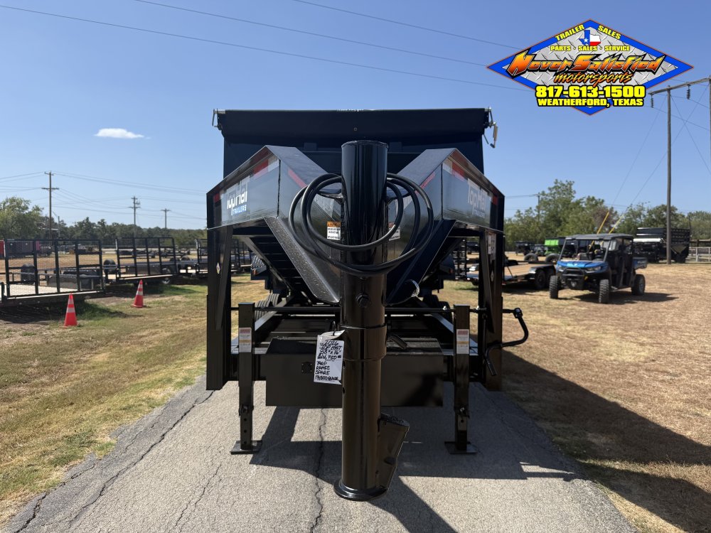 2026 TOP HAT 83" X 16' GOOSENECK DUMP TRAILER WITH 3' SIDEWALLS, TARP, RAMPS, AND SPARE 17.5K-GVWR 1