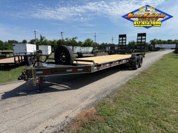 2026 DELCO 83" X 24' EQUIPMENT TRAILER WITH STAND UP RAMPS & SPARE FORD MARSH GRAY 14K-GVWR