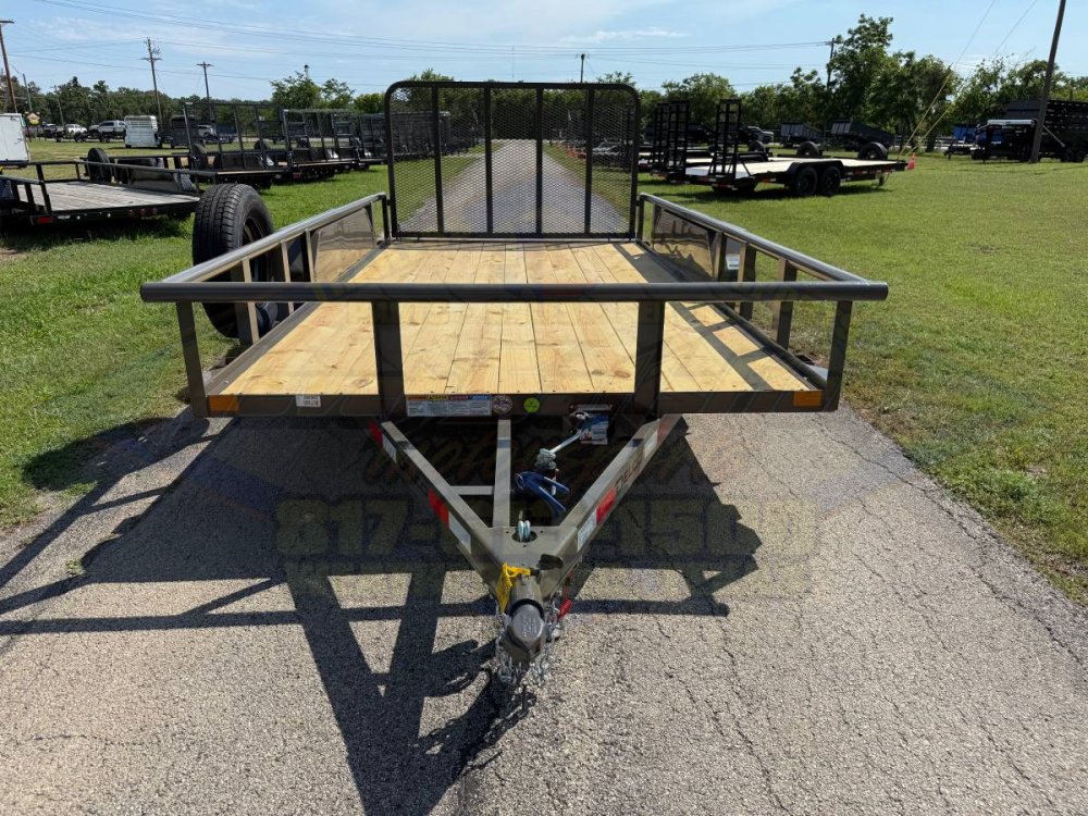 2026 DELCO 83" X 14' TANDEM AXLE UTILITY W/RAMP GATE AND SPARE FORD MARSH GRAY 7K-GVWR