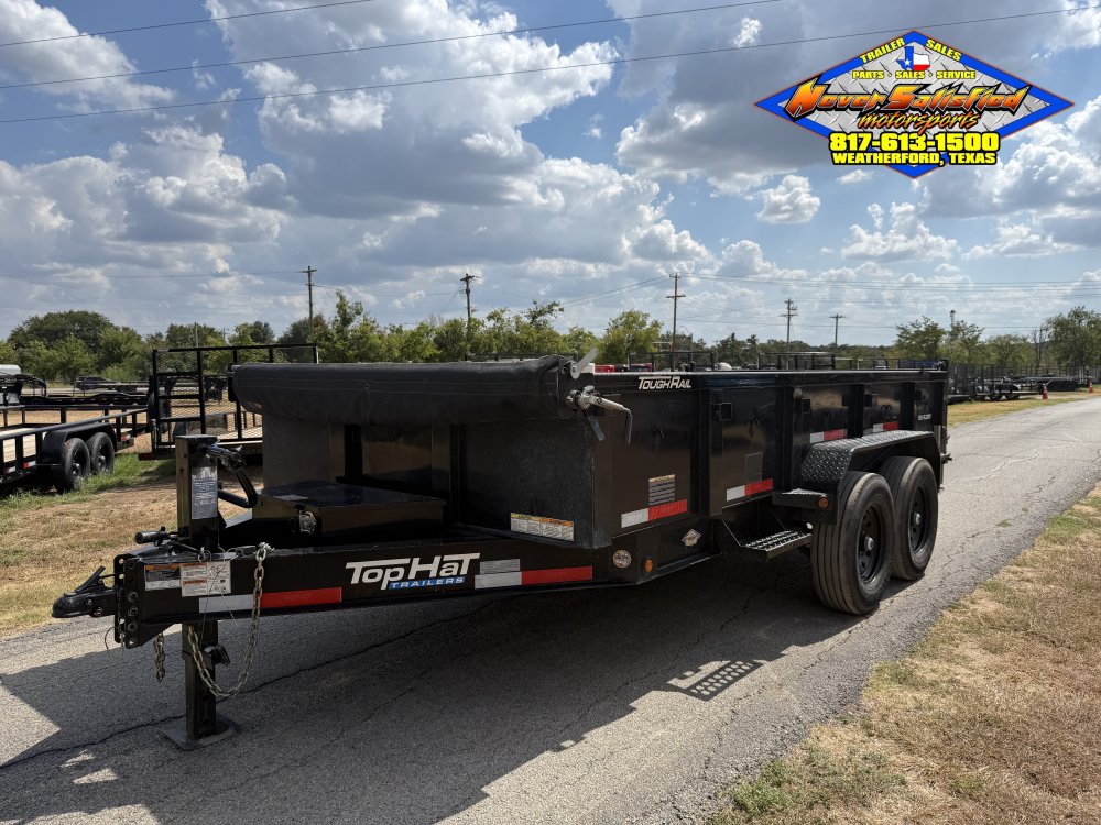 2024 TOP HAT 83" X 14' BUMPER PULL DUMP TRAILER WITH TARP AND RAMPS 14K-GVWR 9700#PLC