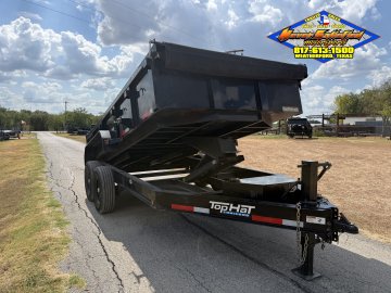 2024 TOP HAT 83" X 14' BUMPER PULL DUMP TRAILER WITH TARP AND RAMPS 14K-GVWR 9700#PLC