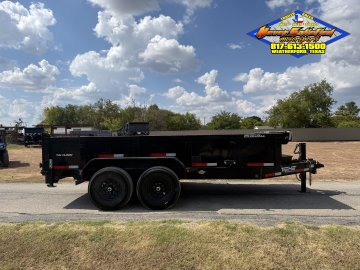 2024 TOP HAT 83" X 14' BUMPER PULL DUMP TRAILER WITH TARP AND RAMPS 14K-GVWR 9700#PLC