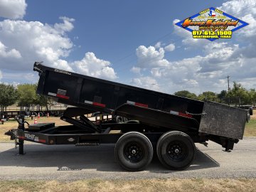 2024 TOP HAT 83" X 14' BUMPER PULL DUMP TRAILER WITH TARP AND RAMPS 14K-GVWR 9700#PLC