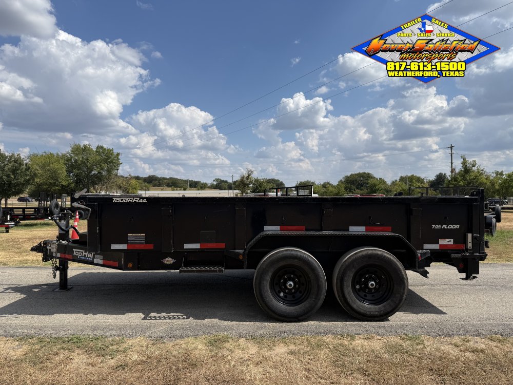 2024 TOP HAT 83" X 14' BUMPER PULL DUMP TRAILER WITH TARP AND RAMPS 14K-GVWR 9700#PLC
