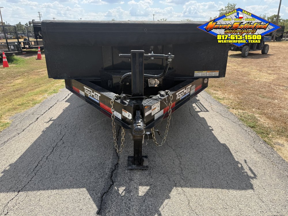 2024 TOP HAT 83" X 14' BUMPER PULL DUMP TRAILER WITH TARP AND RAMPS 14K-GVWR 9700#PLC