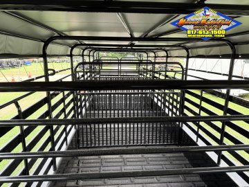 2027 DELCO 6'8" X 32' BAR TOP GOOSENECK CATTLE TRAILER WITH SPARE 21K-GVWR