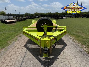 2026 DELCO 83" X 24' EQUIPMENT TRAILER WITH STAND UP RAMPS & SPARE MEAN GREEN 14K-GVWR