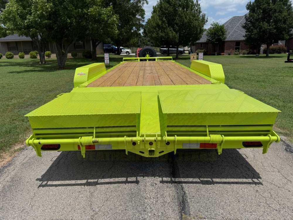 2026 DELCO 83" X 24' EQUIPMENT TRAILER WITH STAND UP RAMPS & SPARE MEAN GREEN 14K-GVWR