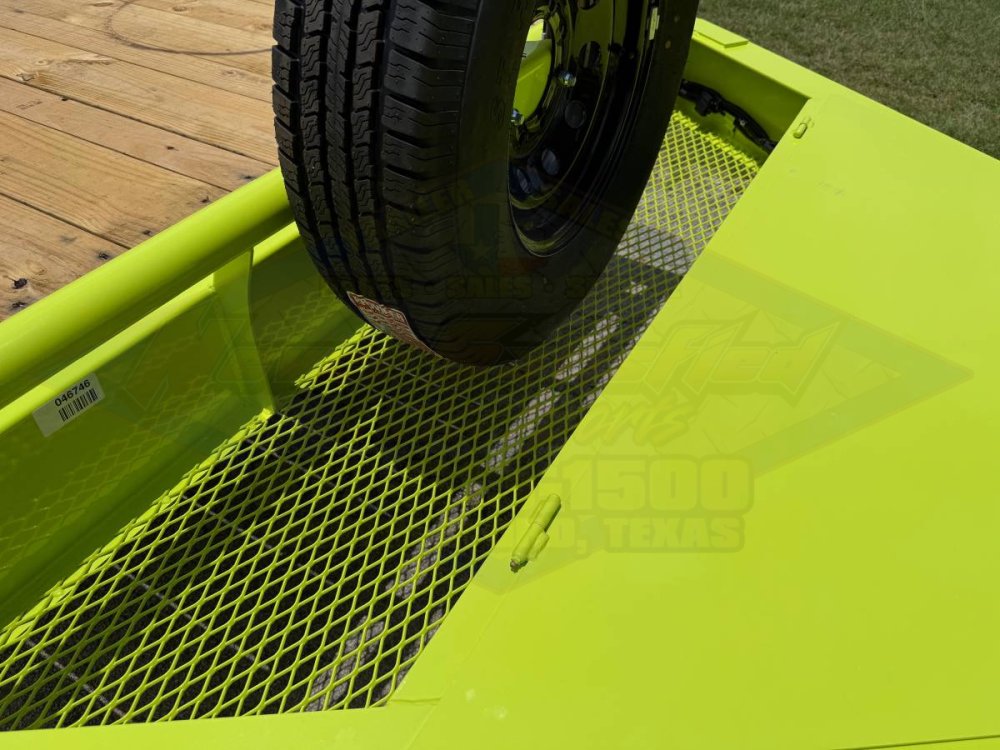 2026 DELCO 83" X 24' EQUIPMENT TRAILER WITH STAND UP RAMPS & SPARE MEAN GREEN 14K-GVWR