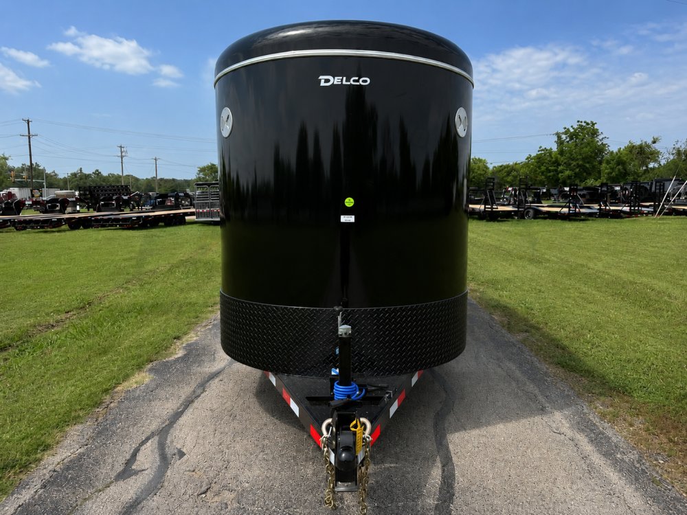 2026 DELCO 6' X 16' BUMPER PULL STOCK TRAILER BLACK 12,000 GVWR