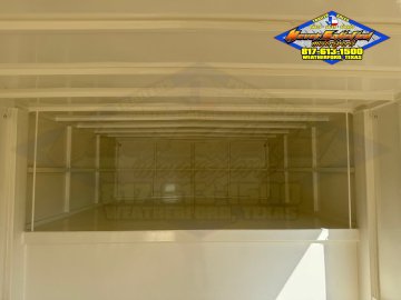 2027 DELCO E224 8' X 24' GOOSENECK ENCLOSED CARGO TRAILER WITH SPRING ASSISTED RAMP GATE AND SPARE 1