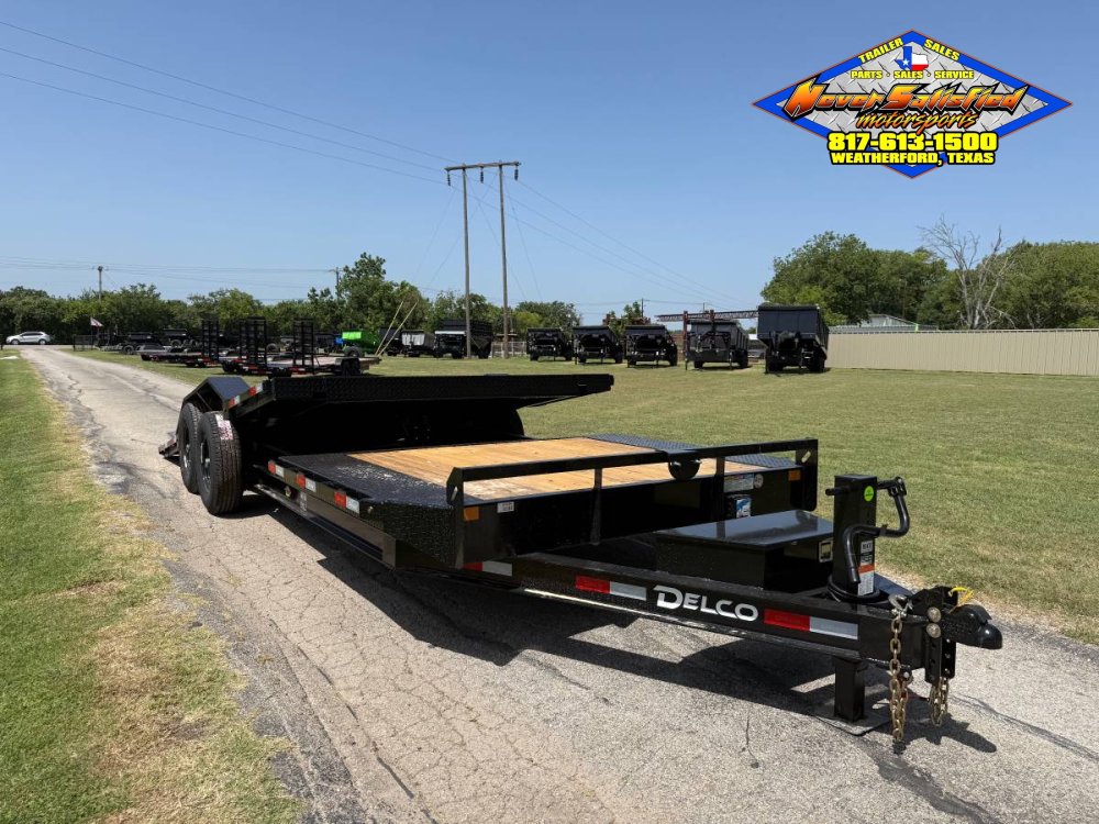 2027 DELCO 102" X 22' BUMPER PULL TILT DECK TRAILER WITH SPARE 14,000 GVWR