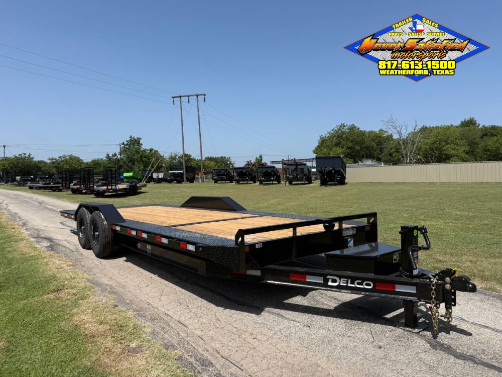 2027 DELCO 102" X 22' BUMPER PULL TILT DECK TRAILER WITH SPARE 14,000 GVWR