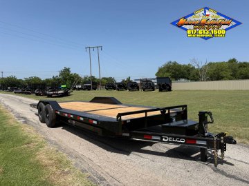 2027 DELCO 102" X 22' BUMPER PULL TILT DECK TRAILER WITH SPARE 14,000 GVWR