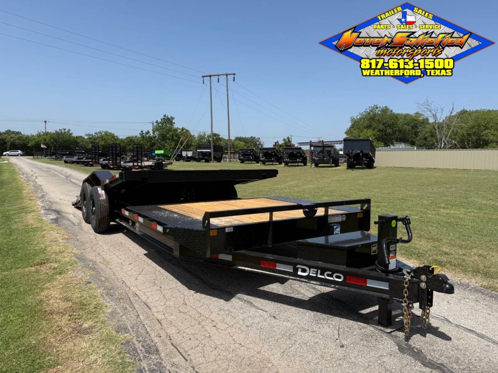 2027 DELCO 102" X 22' BUMPER PULL TILT DECK TRAILER WITH SPARE 14,000 GVWR