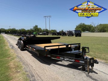 2027 DELCO 102" X 22' BUMPER PULL TILT DECK TRAILER WITH SPARE 14,000 GVWR