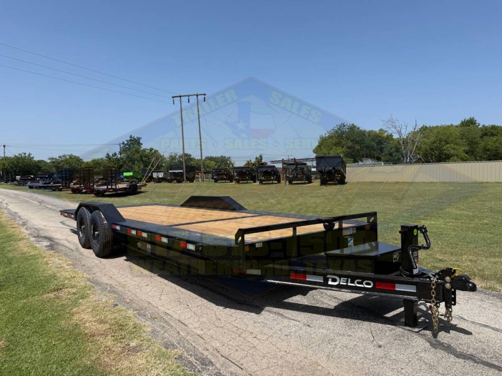 2027 DELCO 102" X 22' BUMPER PULL TILT DECK TRAILER WITH SPARE 14,000 GVWR