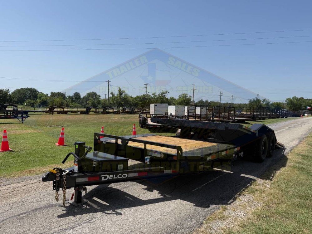2027 DELCO 102" X 22' BUMPER PULL TILT DECK TRAILER WITH SPARE 14,000 GVWR