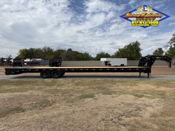 2027 DELCO 102" X 40' HOT SHOT SPECIAL FLATBED WITH MONSTER RAMPS AND SPARE 14K-GVWR