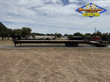 2027 DELCO 102" X 40' HOT SHOT SPECIAL FLATBED WITH MONSTER RAMPS AND SPARE 14K-GVWR