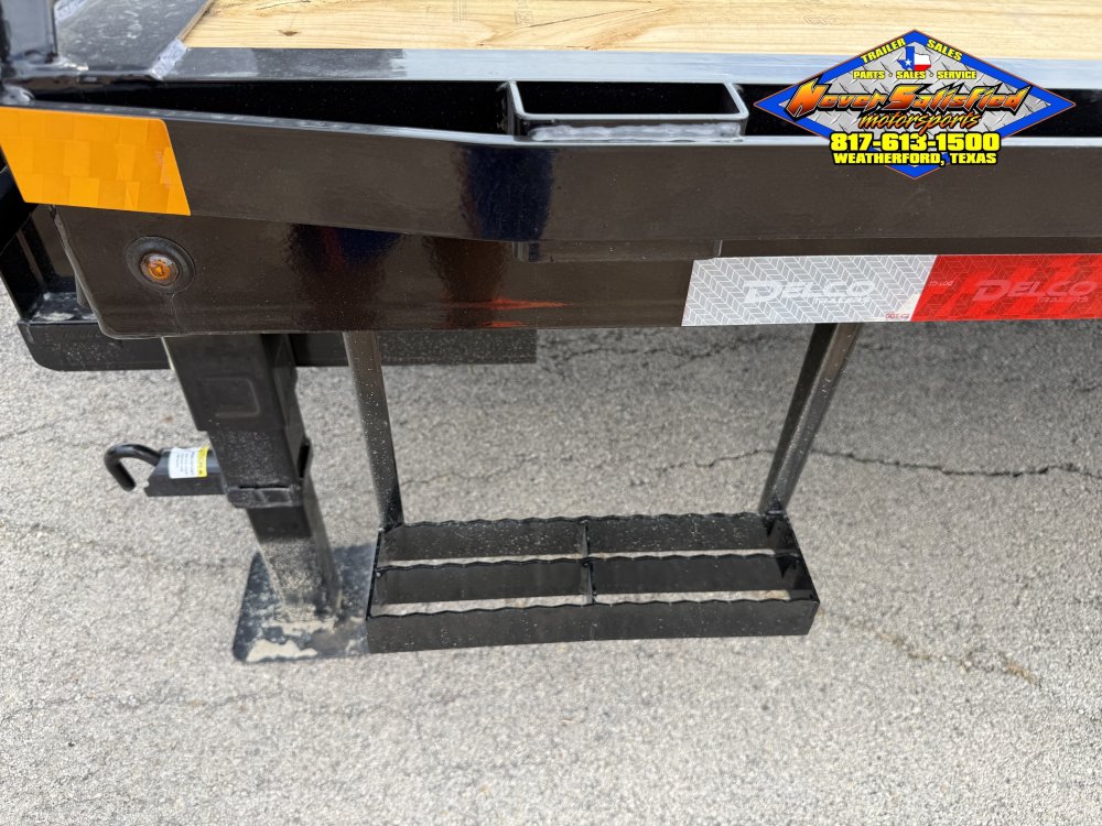 2027 DELCO 102" X 40' HOT SHOT SPECIAL FLATBED WITH MONSTER RAMPS AND SPARE 14K-GVWR