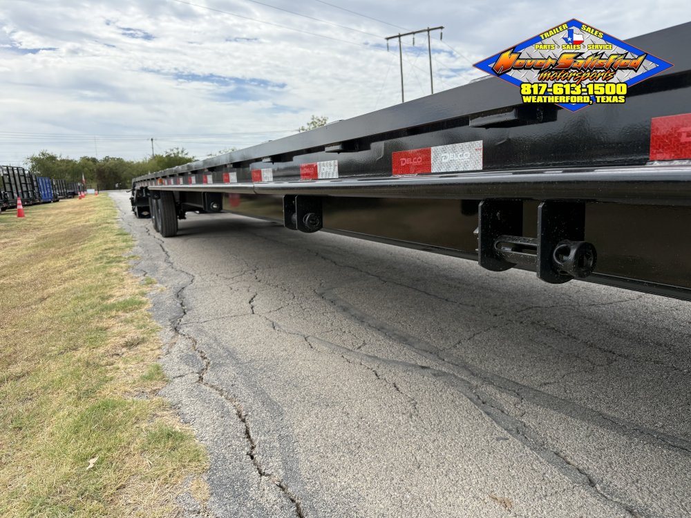 2027 DELCO 102" X 40' HOT SHOT SPECIAL FLATBED WITH MONSTER RAMPS AND SPARE 14K-GVWR