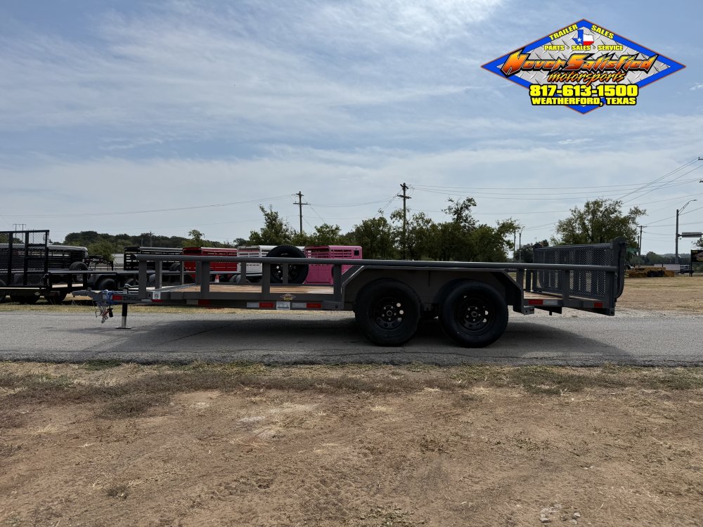 2027 DELCO 83" X 16' TANDEM AXLE UTILITY TRAILER WITH BI-FOLD SPRING ASSISTED RAMP GATE AND SPARE 7K