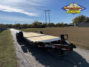 2026 LIBERTY TRAILERS 83" X 22' TILT DECK TRAILER WITH SPARE 17,500 GVWR