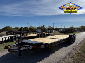 2026 LIBERTY TRAILERS 83" X 22' TILT DECK TRAILER WITH SPARE 17,500 GVWR