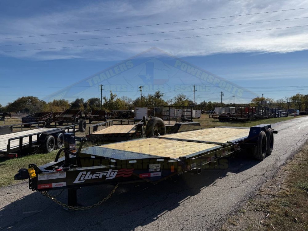 2026 LIBERTY TRAILERS 83" X 22' TILT DECK TRAILER WITH SPARE 17,500 GVWR
