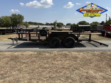 2026 DELCO 83" X 14' TANDEM AXLE UTILITY TRAILER WITH BI-FOLD SPRING ASSISTED RAMP GATE AND SPARE 7K