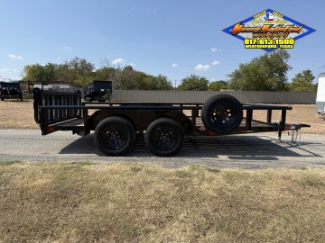 2026 DELCO 83" X 14' TANDEM AXLE UTILITY TRAILER WITH BI-FOLD SPRING ASSISTED RAMP GATE AND SPARE 7K