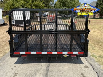 2026 DELCO 83" X 14' TANDEM AXLE UTILITY TRAILER WITH BI-FOLD SPRING ASSISTED RAMP GATE AND SPARE 7K