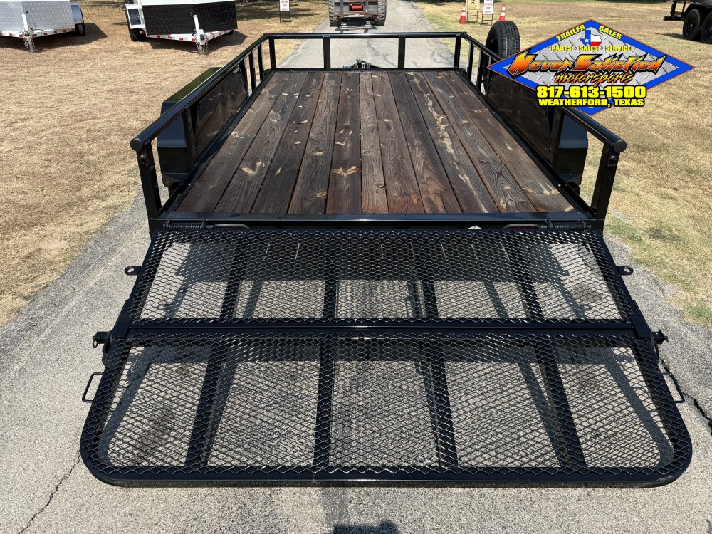 2026 DELCO 83" X 14' TANDEM AXLE UTILITY TRAILER WITH BI-FOLD SPRING ASSISTED RAMP GATE AND SPARE 7K