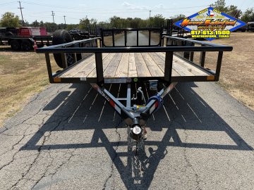 2026 DELCO 83" X 14' TANDEM AXLE UTILITY TRAILER WITH BI-FOLD SPRING ASSISTED RAMP GATE AND SPARE 7K