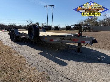 2026 LIBERTY 83 X 20' EQUIPMENT HAULER WITH MONSTER CAR HAULER RAMPS AND SPARE 15,400# GVWR