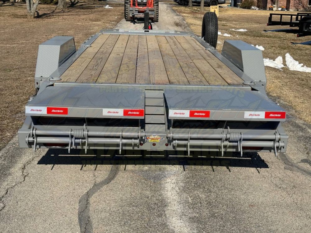 2026 LIBERTY 83 X 20' EQUIPMENT HAULER WITH MONSTER CAR HAULER RAMPS AND SPARE 15,400# GVWR