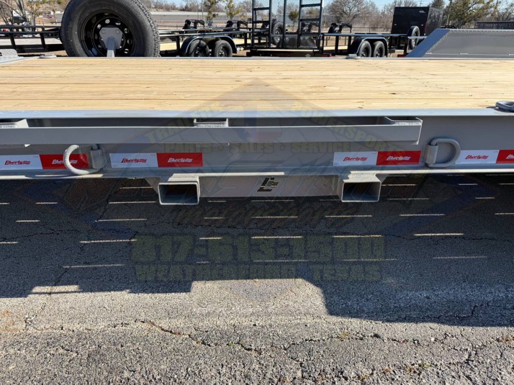 2026 LIBERTY 83 X 20' EQUIPMENT HAULER WITH MONSTER CAR HAULER RAMPS AND SPARE 15,400# GVWR