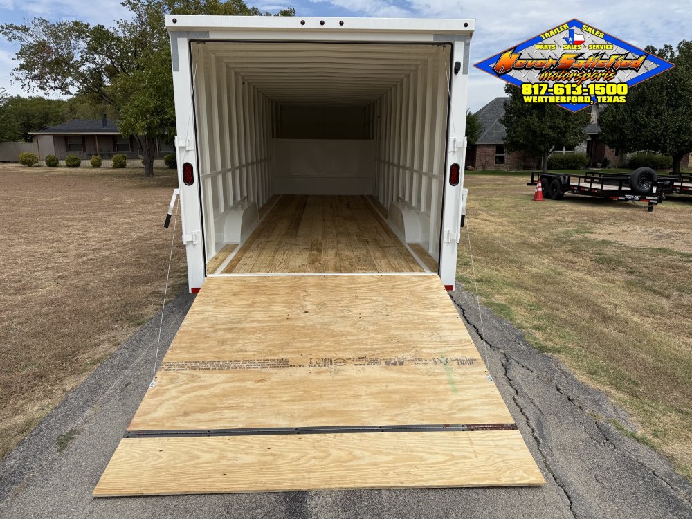 2026 DELCO E224 8' X 24' GOOSENECK ENCLOSED CARGO TRAILER WITH SPRING ASSISTED RAMP GATE AND SPARE 1