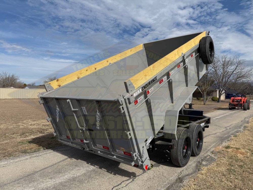 2026 LIBERTY 83" X 14' BUMPER PULL TELESCOPIC DUMP TRAILER WITH TARP, RAMPS, AND SPARE 17,500 GVWR G