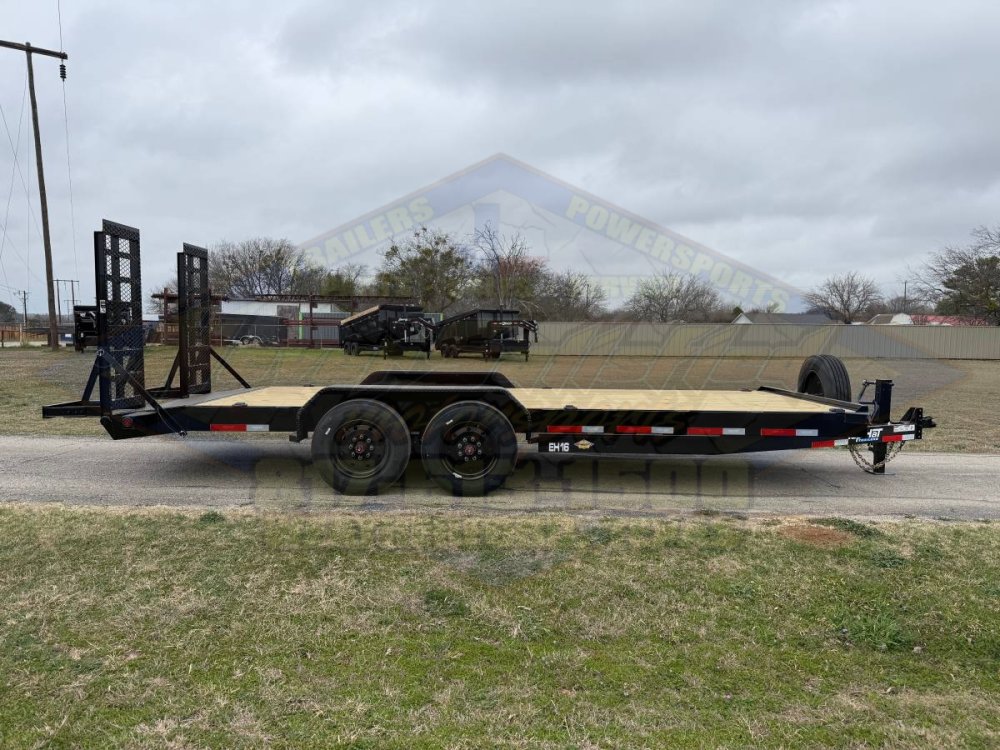 2026 TOP HAT 83" X 20' EQUIPMENT HAULER WITH WIDE STAND UP RAMPS AND SPARE, 17500-GVWR